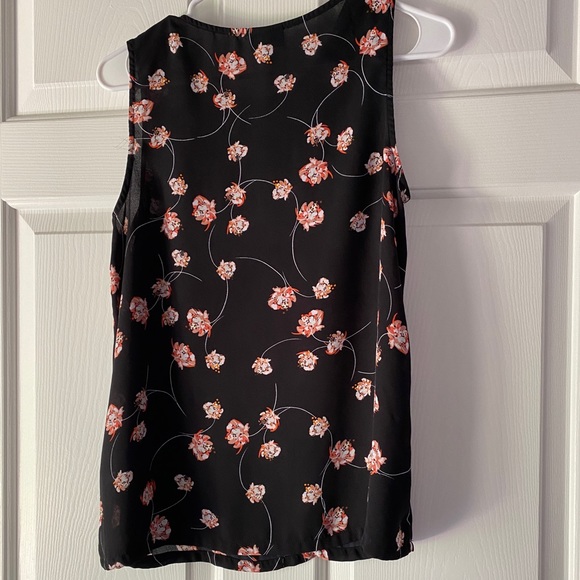 2/$20: Sleeveless Blouse with Coral Flowers - Picture 2 of 5